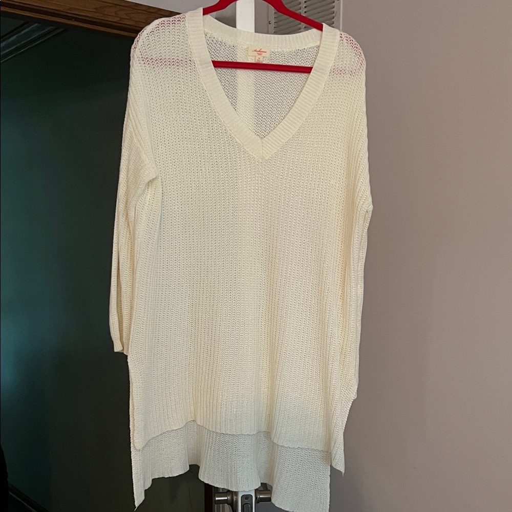 Ambiance Cream V-Neck Sweater